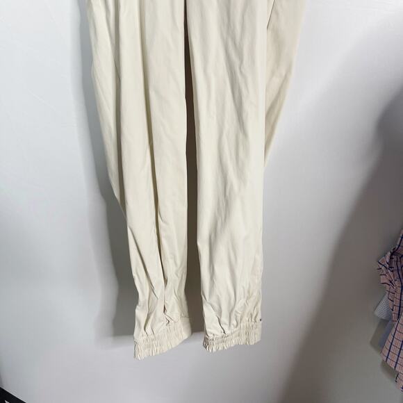 Jonathan Simkhai 0 Cream Rayley Cutout Crepe Jumpsuit Stretch Button Open Back - Picture 5 of 15